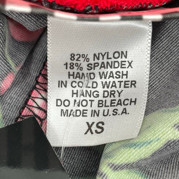 Pinup Couture Swimsuit Cherries Cherry Red Black Retro Vintage Halter Style XS - Picture 9 of 10